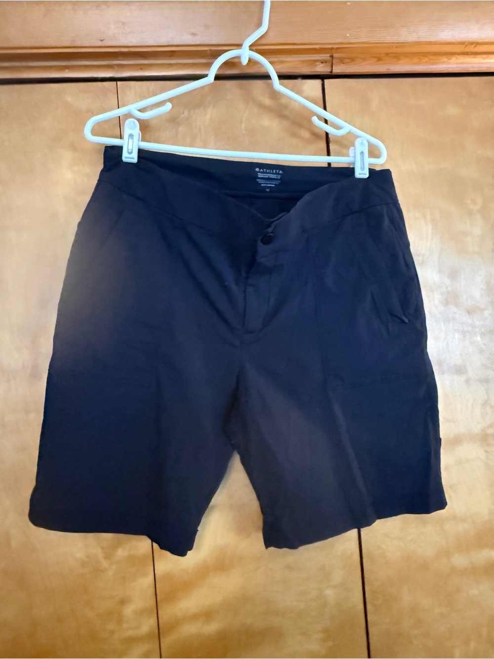 Athleta Black Bermuda Shorts women size 14